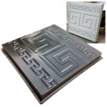 Moule pour béton, ciment, carreaux de décoration de jardin, 32x32x2.5 cm