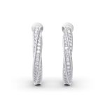Boucles d'oreilles en diamant Moissanite, en Argent 925, 7.5Ct, certificat GRA – Image 5