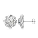 Boucles d'oreilles en diamant Moissanite, Zircon AAA+, en Argent 925, 1Ct, certificat GRA – Image 3