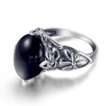 Bague en Argent Sterling 925 avec pierre en Agate noire – Image 4