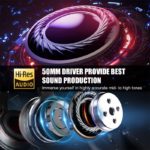 Casque stéréo dynamique avec fil, Pro-50, studio professionnel, Hi-Res, 20Hz-20KHz – Image 4