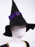 Costume de sorcière pour fille, robe tutu en maille scintillante avec chapeau pointu – Image 6