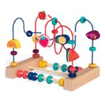 Jouet labyrinthe avec perles de motricité, éducatif, en bois pour bébé – Image 6