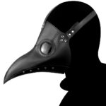 Masque et chapeau, Médecin de la peste, en cuir PU, la faucheuse – Image 4