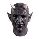 Masque de Démon avec cornes, en latex, Halloween – Image 7
