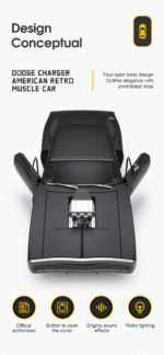 Voiture RC 2.4G, Dodge Charger R/T 1970, rechargeable, 1/16, 8.2km/h, Collection – Image 7