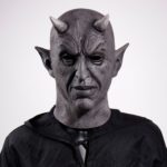 Masque de Démon avec cornes, en latex, Halloween – Image 5