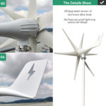 Energie éolienne à vent, 3000W, 6 pales, avec contrôleur MPPT/Hybride, pour usage domestique – Image 9