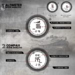 Montre numérique de sport pour homme, étanche à 50 m, altimètre, baromètre, boussole – Image 7