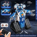 Blocs de construction motorisés et techniques, Robot télécommandé avec led, 369 pièces – Image 3