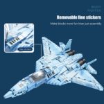Blocs de construction d'avion de chasse lourd de l'union soviétique Su-57, grande taille, compatible LEGO – Image 3