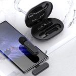 Lot de 2 microphones Lavalier sans fil, avec boîte de chargement portable, Plug-and-Play, iOS et Android – Image 3
