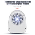Mini radiateur électrique à 2 vitesses, portable, 400W, 220V – Image 5