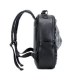 Sac à dos en cuir PU épais, Lion 3D, décontracté, grande capacité, noir – Image 3