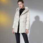 Parka avec capuche et ceinture, veste en duvet, décontractée – Image 4