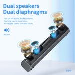 Enceinte Bluetooth sans fil 2.0, effet de lumière, carte TF, 1800mAh – Image 4
