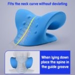 Oreiller de massage cervicale et d'épaule, relaxant, dispositif de traction chiropratique cervicale – Image 3