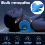 Oreiller de massage cervicale et d'épaule, relaxant, dispositif de traction chiropratique cervicale – Image 2