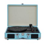 Lecteur de vinyle, phonographe vintage, 33/45/78 RPM, haut-parleur intégré