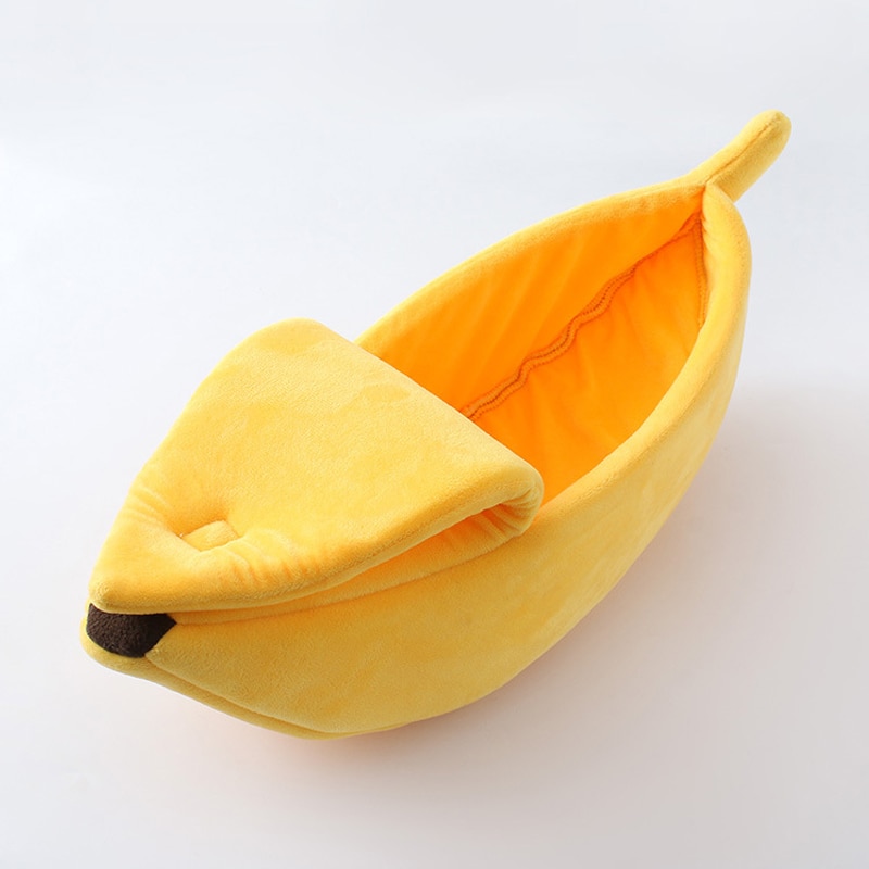 Niche pour animal de compagnie en forme de banane, 40 à 90 cm