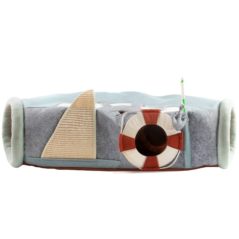131002-6sw8gx.jpg Niche et tunnel pour animaux de compagnie, multifonctionnel, pliable, petit chien et chat – Image 1
