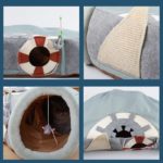 Niche et tunnel pour animaux de compagnie, multifonctionnel, pliable, petit chien et chat – Image 3