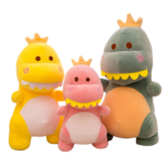 Peluche de dinosaure à grandes dents mignon, 23 cm