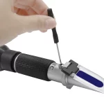 Réfractomètre manuel maniable et robuste, mesure la concentration de sucre, densimètre 0-32% Brix – Image 5