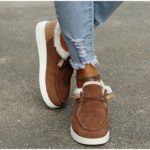 Chaussures à lacets en toile et coton, décontractées, chaudes, en velours – Image 6