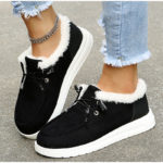 Chaussures à lacets en toile et coton, décontractées, chaudes, en velours – Image 7