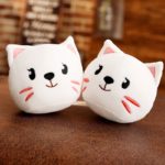 Lot de 8 peluches de petits chats avec oreiller pour rangement, 35 x 45 cm – Image 5