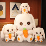 Peluche Lapin avec carotte, Kawaii, mignon, de 30 à 50 cm – Image 2