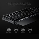 Clavier de jeu mécanique Bluetooth GK300, en alliage d'aluminium, sans fil, avec repose-poignet – Image 6