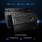 Clavier de jeu mécanique Bluetooth GK300, en alliage d'aluminium, sans fil, avec repose-poignet – Image 5