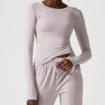 Ensemble de sport confortable et respirant, à manches longues, pantalon de jogging, 2 pièces – Image 2