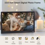 Cadre photo numérique de 10.1 à 15.6 pouces, 1080P, écran IPS, grand angle de vision, avec télécommande, multifonction – Image 5