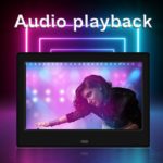 Cadre photo numérique, écran 7 pouces, lecteur audio/photo/vidéo, avec télécommande – Image 3