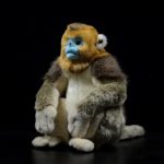 Peluche de grand singe doré, réaliste, 32 cm – Image 2