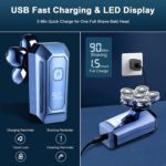 Rasoir électrique 6D, 5 en 1, étanche, rechargeable rapide, professionnel – Image 4