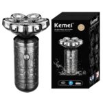 Rasoir électrique professionnel à 7 lames pour barbe et cheveux, rechargeable, coque en métal