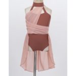 Robe de ballet en mousseline de soie pour fille, corsage, cage au dos, costume de danse lyrique – Image 3