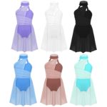 Robe de ballet en mousseline de soie pour fille, corsage, cage au dos, costume de danse lyrique – Image 2