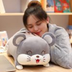 Peluche d'hamster, cochon et souris dormant, confortables et doux, de 40 à 70 cm – Image 6