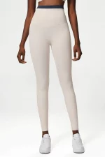Ensemble fitness élastique et confortable en Nylon, séchage rapide, taille haute, 2 pièces – Image 11