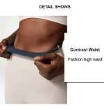 Ensemble fitness élastique et confortable en Nylon, séchage rapide, taille haute, 2 pièces – Image 6