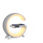 Station de charge sans fil multifonction, Smart, alarme, haut-parleur Bluetooth, veilleuse RGB, contrôle par application – Image 12