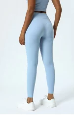 Ensemble de fitness élastique et doux, soutien-gorge de gymnastique, Legging taille haute, 2 pièces – Image 5