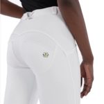 Legging en similicuir pour femme, pantalon Salsa Push Up, blanc – Image 4