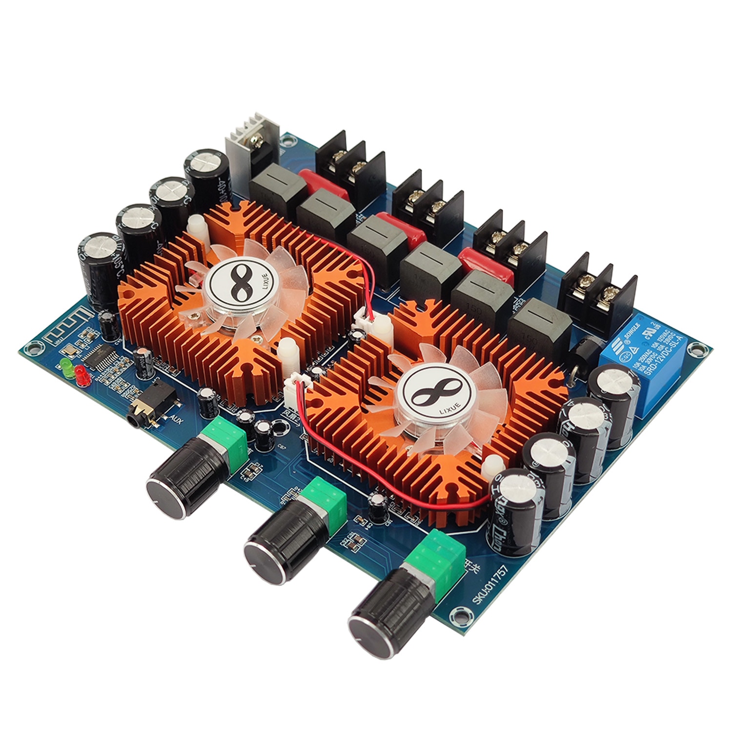 Amplificateur audio 2.1, BT 5.0, 2x160W + 220W, TDA7498E, TDA7498E, AUX, DIY