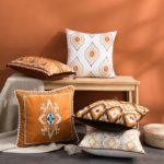 Housse de coussin décorative brodée, style Berbère Maroc, luxueuse et élégante, 45 x 45 cm – Image 3